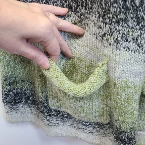 Nick & Mo Mohair Blend 1/4 Button Knit Cardigan Long Line Medium Womens - Picture 5 of 7